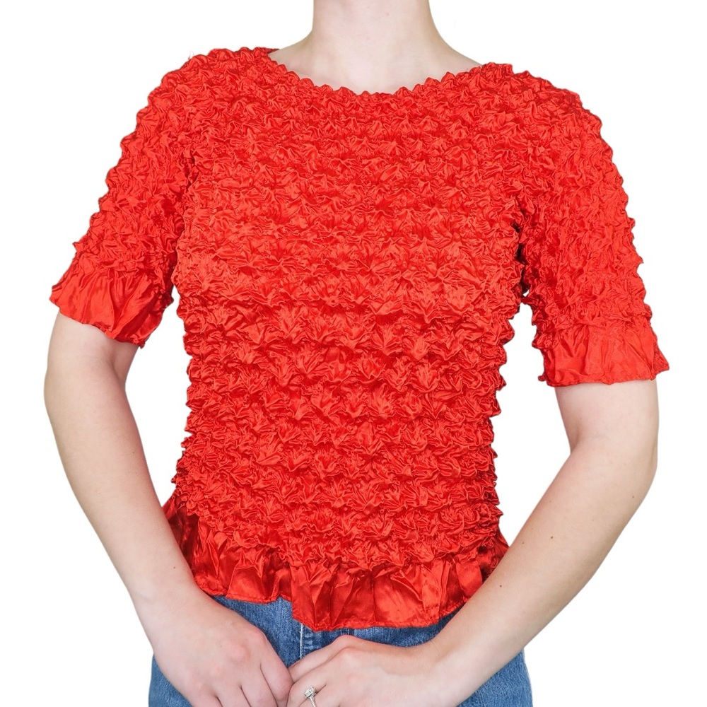 Vintage 90s Red Bubble Popcorn Shirt